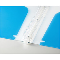 コクヨ（KOKUYO） バインダーノート（ダブルポケット）B5縦 ミドルタイプ 26穴 ライトブルー ル-AP440LB 1セット（10冊入）（直送品）