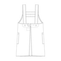 KAZEN アンパンマン プリントエプロン イエロー Ｌ ANP917-84 1枚