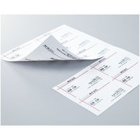 コクヨ インクジェットプリンタ用名刺カード 両面印刷用 KJ-V10 1セット(600枚:100枚×6袋)