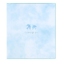 デザインフィル カラー色紙 二つ折り 青い鳥柄 33139006 1枚