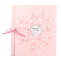 デザインフィル カラー色紙 三つ折り リボン ハート柄 33224006 1枚