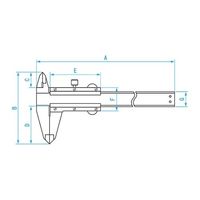 新潟精機 LRノギス 校正証明書付 LR-200 1個 61-6179-48-20（直送品）