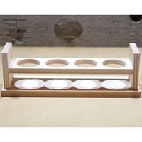 関谷理化 木製 試験管立て 穴40φ×4本立 SITATE404HJ 1個 65-2766-34（直送品）