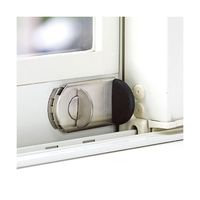 日本ロックサービス 防犯強化ロック 窓用 ファスナーロック シルバー FN467 1セット 63-7939-22（直送品）