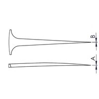 ワイ・エム・ティ カーボンファイバーピンセット 先端交換チップ 5UFCFT 1本 65-5605-45（直送品）