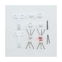 日軽産業 Jフック ダブル ホワイト 2個入 MJ-016W 1セット(2個) 63-7912-12（直送品）