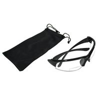 アークランズ セーフティグラス 収納袋付 1.5倍ルーペ付 クリアー GTSG50L 1個 64-3674-42（直送品）