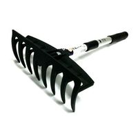 アークランズ アルミ柄ミニ軽量伸縮レーキ 8本爪 714104 1本 62-9950-96（直送品）