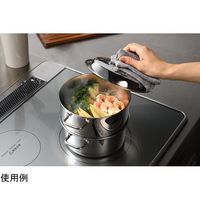 オークス コンパクトスチームポット 17cm AUT1401 1個 67-5183-01（直送品）