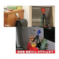 ノムラテック ダブルロック吸盤フック アイボリー N-2371 1パック 63-7823-51（直送品）