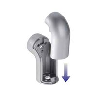 シロクマ スリムユニバーサルブラケットエンド35径シルバー BR-157 1個 61-9485-08（直送品）