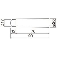 シロクマ スマート戸当りピアノブラック RP1 1個 61-9560-09（直送品）