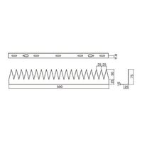シロクマ デルタ忍び返しL形電解研磨 FG1L 1個 61-9562-31（直送品）