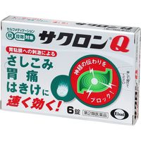 サクロンQ 6錠 エーザイ 胃痛 腹痛 はきけ【第2類医薬品】