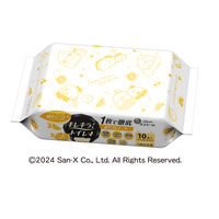 エリエールキレキラ！1枚で徹底トイレお掃除シート すみっコぐらし ピンクグレープフルーツ 詰め替え 1パック（20枚入）除菌99.9％ 大王製紙