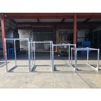 新川 高さ変更型 逆ネスティングラック エコテナーアルファ 1250×1150×1200~1900 4段階 ETA-1100 1台（直送品）