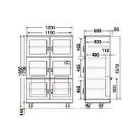 エクアールシー マックドライ 超低湿ドライボックスMCー1001A 1200X700X1850 MC-1001A 1台 225-6782（直送品）