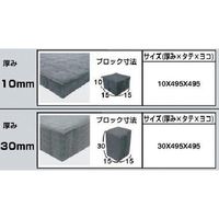 八幡ねじ YAHATA カッティングスポンジ 10X495X495 YHI-KTSP-10495495 1セット(10枚) 230-6105（直送品）
