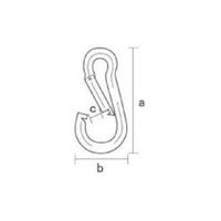 八幡ねじ YAHATA セイフティーフック B型 5 YHI-SFTF-5 1個 230-6106（直送品）