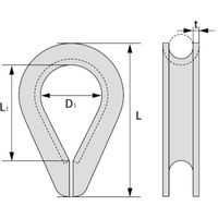 大洋製器工業 TAIYO ワイヤコース 電気 5mm(3012636) WTH-5 1個 574-7935（直送品）