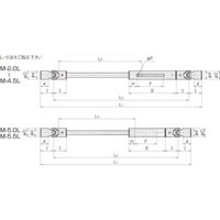 三好キカイ ユニバーサルジョイント Mー4.0L 1本 240-4009（直送品）