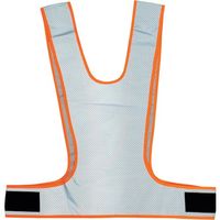 岡潮 超軽量!総反射メッシュ安全ベスト 蛍光オレンジ×銀メッシュ反射材 OK5112 1着 452-3978（直送品）