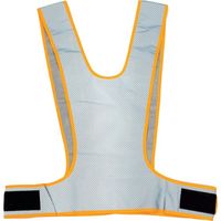 岡潮 超軽量!総反射メッシュ安全ベスト 黄×銀メッシュ反射材 OK5113 1着 452-3981（直送品）