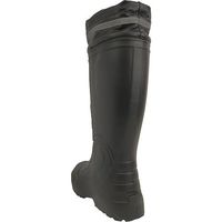 喜多 柔らかい防寒EVAラバーブーツ(裏ボア) カバー付 KR8010 ブラック M(24.5~25.0) KR8010-BK-M 1足（直送品）