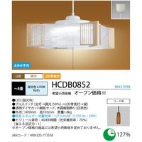ホタルクス LED和風ペンダント ~8畳 ダイヤカット樹脂セード 本木調樹脂飾り 3700lm HCDB0852 1台 562-7294（直送品）