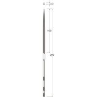日本精密機械工作 リューター 精密ヤスリ 荒目(角) X0304 1袋(1本) 543-4194（直送品）
