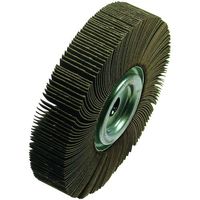 ヤナセ フラップホイール(研磨輪)外径100幅25穴径9.53 粒度320 金具 標準タイプ UFF10025-9.5-320-K-H（直送品）