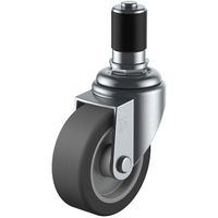 ユーエイ 差し込み式 自在 キャスター エラストマー 車輪径75mm Sタイプ STF型 パイプ径35 STF-75EL-35 1個（直送品）