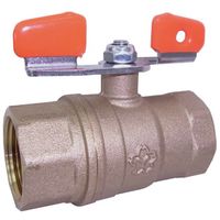 大和バルブ ボールバルブ 8A(600型、フルボア、黄銅、蝶ハンドル) VHB3W 8A 1個 473-2750（直送品）