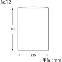ポリ袋 ボードンパック 穴なしタイプ 厚み0.02mm NO.12 4547432421653 1箱(100枚入×10袋(合計1000枚)（直送品）