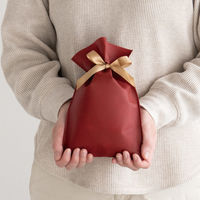 ヘッズ 不織布リボン付ギフトバッグーXS/エンジ 50枚（10枚×5セット）