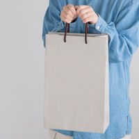 ヘッズ 無地サンドベージュラージペーパーバッグー1 100枚（10枚×10セット）