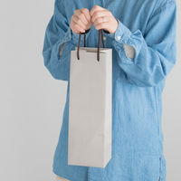 ヘッズ 無地サンドベージュラージペーパーバッグー2 100枚（10枚×10セット）