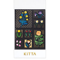 キングジム KITTA 切手風シール キッタスペシャル(フラワー) KITPP004 1冊