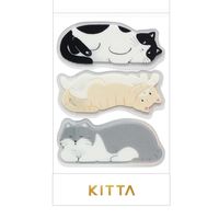キングジム 透明マスキングテープKITTA キッタクリア(ネコ) KITT016 1冊