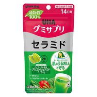 UHA味覚糖　UHAグミサプリ　セラミド（14日分）　野菜スムージー味　1セット（1袋（28粒入）×3）　機能性表示食品