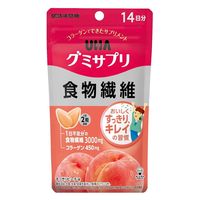 UHA味覚糖　UHAグミサプリ　食物繊維（14日分）　すっきりピーチ味　1セット（1袋（28粒入）×3）　機能性表示食品