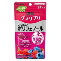 UHA味覚糖　UHAグミサプリ　ポリフェノール（14日分）　ホットベリー味　1セット（1袋（28粒入）×3）　機能性表示食品