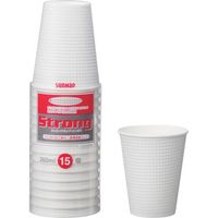 サンナップ ストロングカップ エンボス260ml15個 C2615STE 1セット(900個:15個×60パック) 386-7236（直送品）