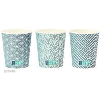 サンナップ 日本の地紋カップ205ml100個 C20100JMN 1セット(2500個:100個×25パック) 386-7211（直送品）