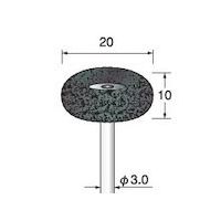 アルゴファイルジャパン アルゴファイル スコブラサンダー#180 φ20X10 φ3.0軸 AS551 1パック(5本) 402-2025（直送品）