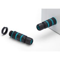 タカチ電機工業 タカチ パネルマウント防水中継コネクタ THB387E-5P-M20-P 1個 442-3477（直送品）