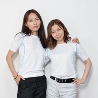 岡潮 超吸汗速乾・冷感シャツ コンプレッション半袖 ホワイト 3L お得な洗い替え2枚セット 20008-3L-2 1式 520-9586（直送品）