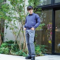 岡潮 空調長袖ブルゾン(ウェアのみ) 20101 ネイビー4L 20101-4L 1着 536-0584（直送品）