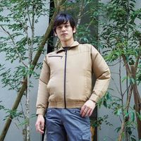 岡潮 空調長袖ブルゾン(ウェアのみ) 20102 キャメル5L 20102-5L 1着 535-8936（直送品）