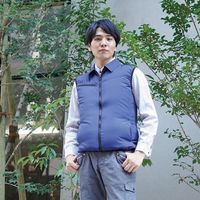 岡潮 空調ベスト(ウェアのみ) 20201 ネイビー5L 20201N-5L 1着 535-9017（直送品）